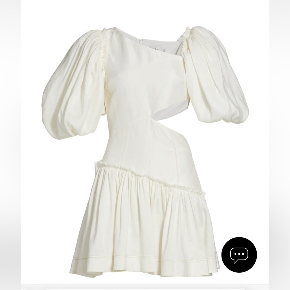 Aje chateau white dress